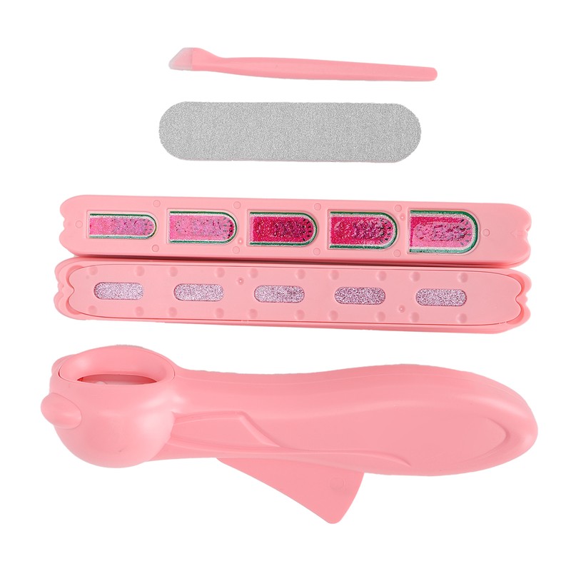 Nail Stamper Machine Set Nail File Nail Glitter Stickers Children
