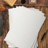 Fausta 300 GSM /50 Sheets Handmade Cotton Paper, White Deckle