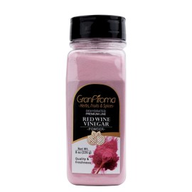 GranAroma Red Wine Vinegar Powder, Tart Flavor, Dry Rubs & Dressings, Seasoning Powder (8 Ounce)