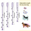 GINIDEAR Dog Bells to Go Outside, Adjustable Dog Door Bell,