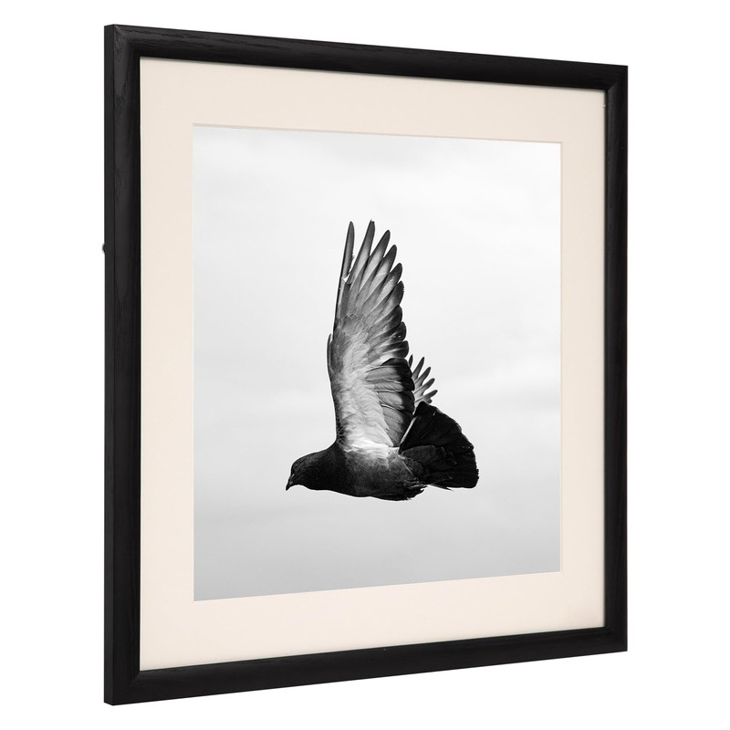18x18 Solid Oak Wood Picture Frame with 14x14 Mat Opening
