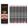Juego de 12 delineador de labios, delineador labios de Larga