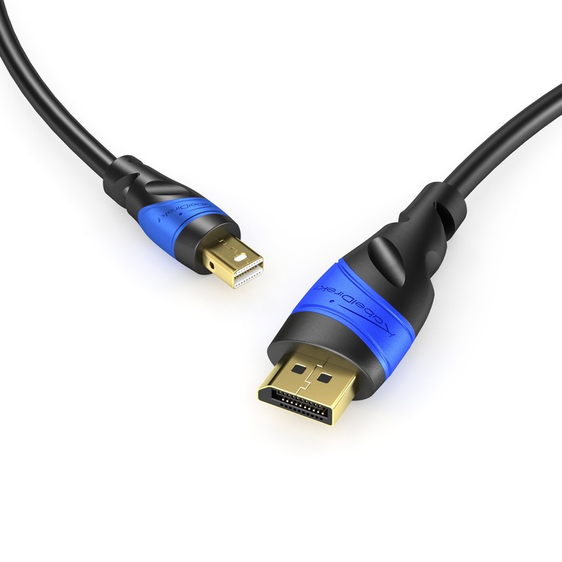 KabelDirekt – Mini Displayport auf Displayport Kabel – 1m (4K