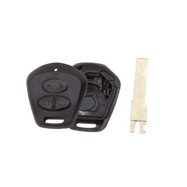 sourcing map New 3 Buttons Uncut Key Fob Remote Control Case Shell for 911