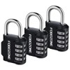 FOBOZONE Combination Locks Padlock, 4 Digit Waterproof Padlock with Resettable