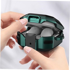 TEHAUX 1Set Protective Case Cover for TPU Earphone Shell Collision Scratch Dirt Resistant Portable Design with Charging for Wireless Earbuds