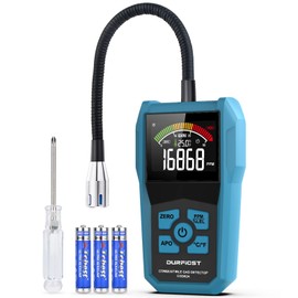 Gas Leak Detector, DURFICST Portable Gas Sniffer, Alarmable Natural Gas Detectors for Home Measuring Natural Gas, Coal Gas and Other Combustible Gases, Suitable for Kitchen Mobile Caravan Gas Station