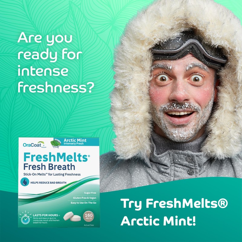 Oracoat FreshMelts Fresh Breath Stick-on Melts for Lasting Freshness, 40
