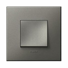 Legrand Ateos 2M Magnesium 3-Way European 1-Gang Switch Lighting