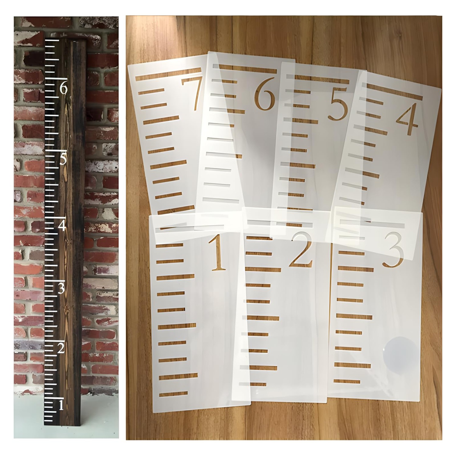 7 Feet Ruler Scale Template,Plastic Growth Chart Stencil,Reusable ...