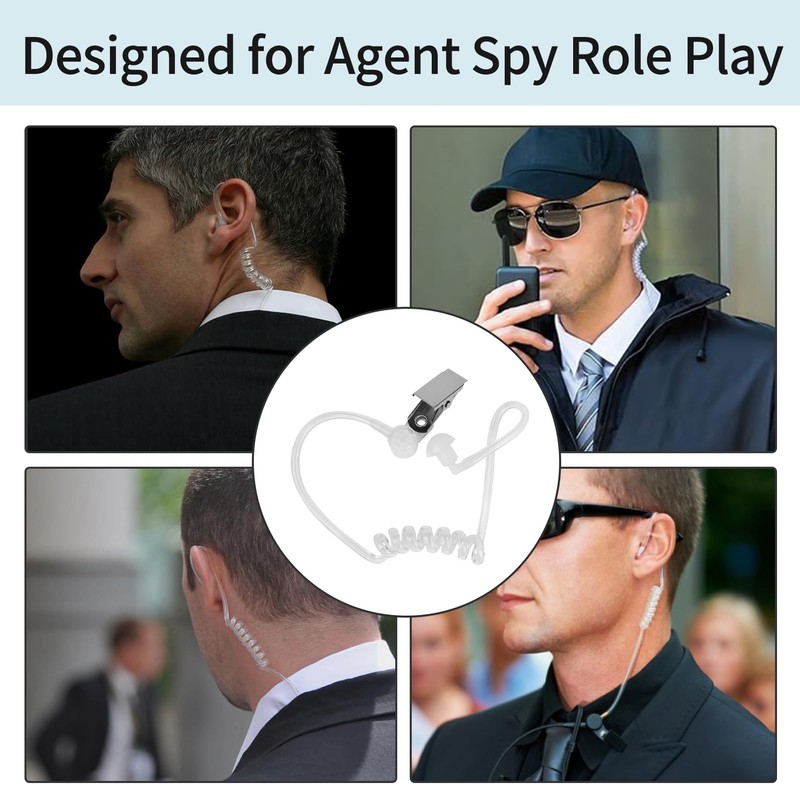 TYVOM 2 Pcs Replacement Acoustic Tube for 2-Way Radio Audio