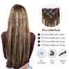 SOBEAUTY Clip in Hair Extensions, Real Human Hair Extensions, 100%