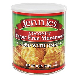 Jennies - Sugar Free Macaroons Loaded With Omega-3 Coconut - 8 oz (pack of 2)
