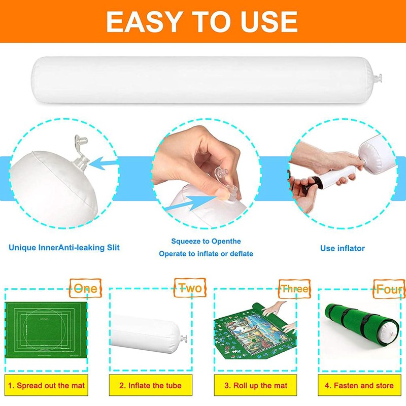 Jigsaw Puzzle Roll Mat Large Capacity 55inX 39in Puzzle Storage