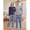 MoFiz Pajamas for Men Set Long Sleeve Couples Matching Pajamas