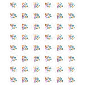 Easter Envelope Seals - 1.2" Easter Stickers - 144 Fun Holiday Stickers (Happy Easter)