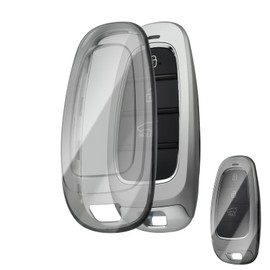 OFFCURVE Transparent Car Key Case, Key Cover for Hyundai Tucson NX4 Ioniq 5 Santa Fe TM Sonata DN8 Nexo Solaris Grandeur Kona Azera i10 i30