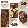 12 Pcs Flat Hair Clips for Women, Lay Flat Claw