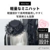 Tropchou Mini Hat, Gothic Lolita Hat, Rose, Hair Ornament, Clip,