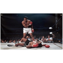 Muhammadd Ali Boxing Sports 3x5Ft Flag Tapestry MotivationalWall Hanging College Dorm Room  For Man Cave Decorations Bedroom Living Room Banner