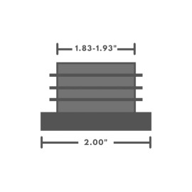 Unbranded (8) Round 2" 14-20 Gage Black Tubing End Plugs Plastic Insert Caps