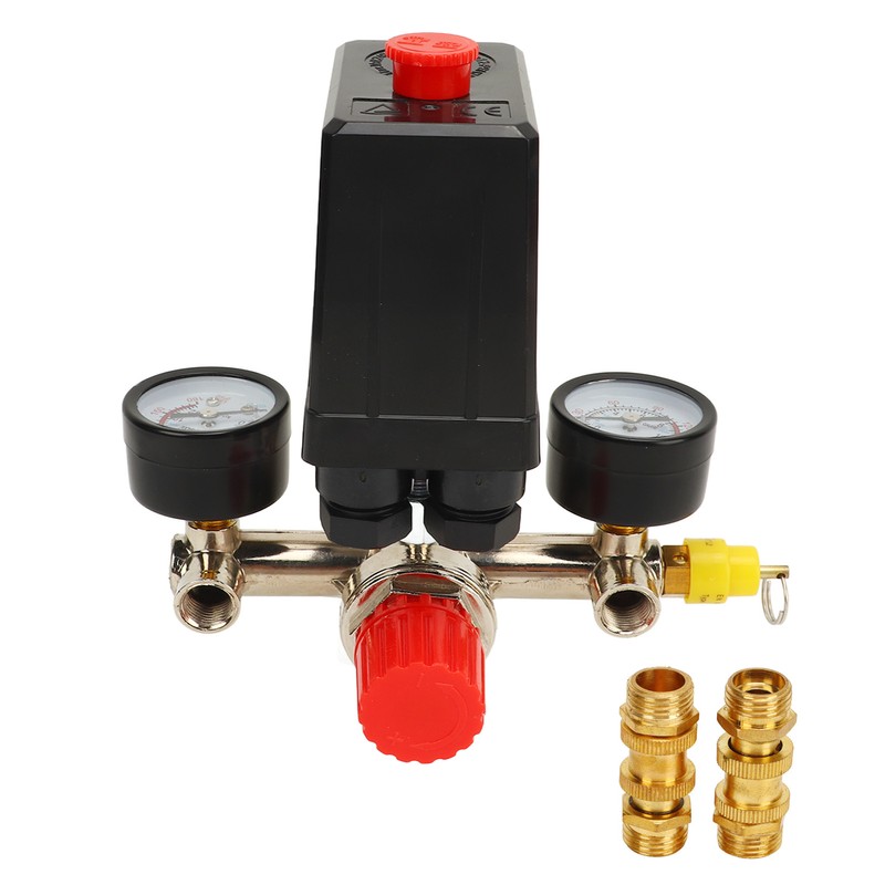 Air Compressor Pressure Switch Dual Regulator Automatic Pressure Control Valve