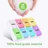 Opret Pill Box Organiser 7 Day, Pill Dispenser Weekly Once