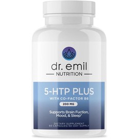 NUTRITION 200 MG 5-HTP Plus with SAM-e to Maintain Normal Healthy Sleep and Create a Sense of Wellbeing - 5HTP Supplement with Vitamin B6-60 Vegan Capsules, 30 Servings - Color: 5-HTP Plus, Size: 120 Count (Pack of 1)