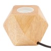 Wooden Diamond Lamp Base E27 Socket Modern Small Wood Table