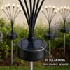 4 Pack 6 LED Solar Firefly Garden Lights with Warm