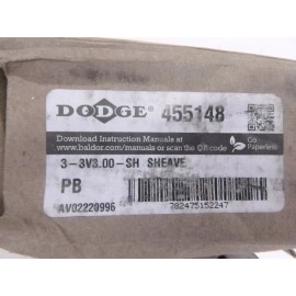 Dodge Sheave 3-3V3.00SH 7/16" to 1-11/16" Taper Lock Bore 3"OD 3 Grooves