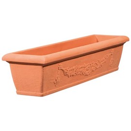 Bergamo Flower Box 80 cm with Décor Plastic