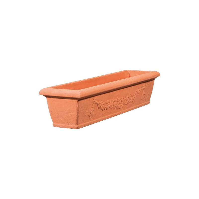 Bergamo Flower Box 80 cm with Décor Plastic