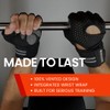 Shelter Fitness Breathable Fingerless Workout Gloves - Black Large