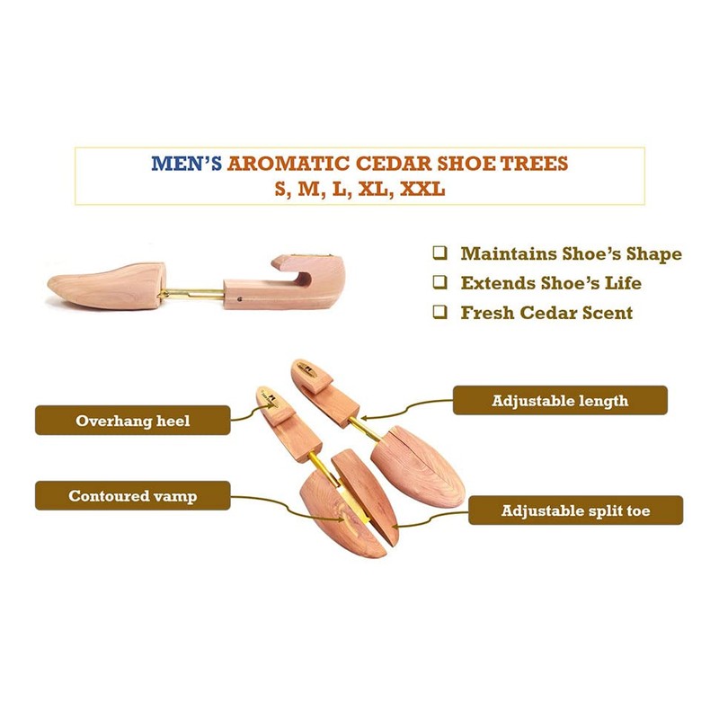 Cedar Elements Combination Cedar Shoe Trees - 2 Pack (X-Large)