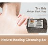 RA COSMETICS 100% Black Facial Soap Natural Healing Cleansing Bar