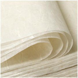 FIVEIZERO 50/100 Sheets A4 Mulberry Paper Sheets Natural Fiber Rice Paper,8.3x11.7in Natural Decoupage Tissue Paper For Writing Painting, Decorative Paper, Card Making Paper DIY Craft