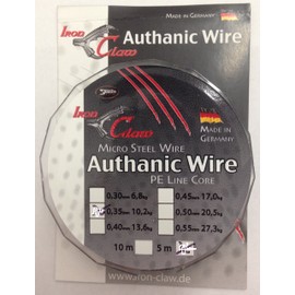 Authanic Wire – Knotbares Wire Bait Trace with Dyneema Soul – 4 kg – 5 m