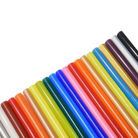 Gxadwzy Pack of 80 Hot Glue Sticks 7 x 100 mm Colourful for 7 mm Hot Glue Gun - 16 Colours