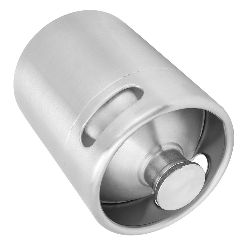 2L Beer Keg Mini Stainless Steel Beer Barrel with Spiral