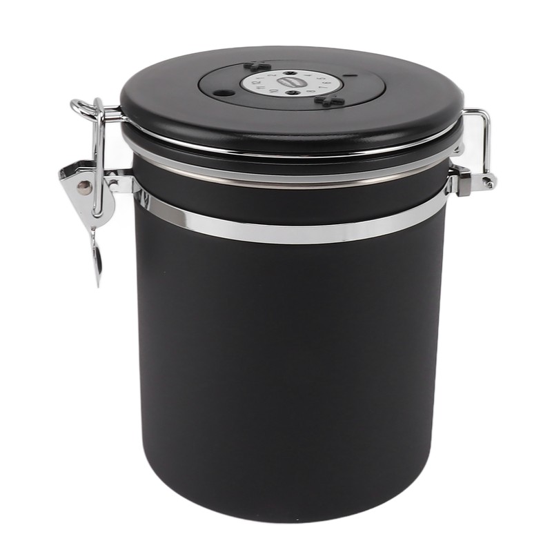 1.5L Coffee Canister Coffee Container with Scoop Date Tracker Stainless