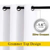 NICETOWN White Short Window Curtains for Windows 50 inch Long