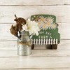 AGD Spring Decor - Happy Farm Daisy Highland Cow 2pc