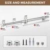 12" Valet Rod for Closet Pull Out, Adjustable Expandable Stainless