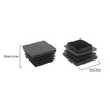 1 Inch (25 mm) Square Plastic Plugs Tubing End Caps