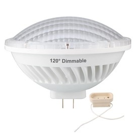 BAOMING Par56 LED Bulb Dimmable 28W Soft Warm White (2700~3000K) 120V GX16D Base, 120° Wide Flood Light, Replacement 300W MFL Par56 Halogen Light