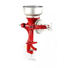 Estrella Cast Iron Manual Crank Corn Grain Grinder 14 Tall 5 Hopper