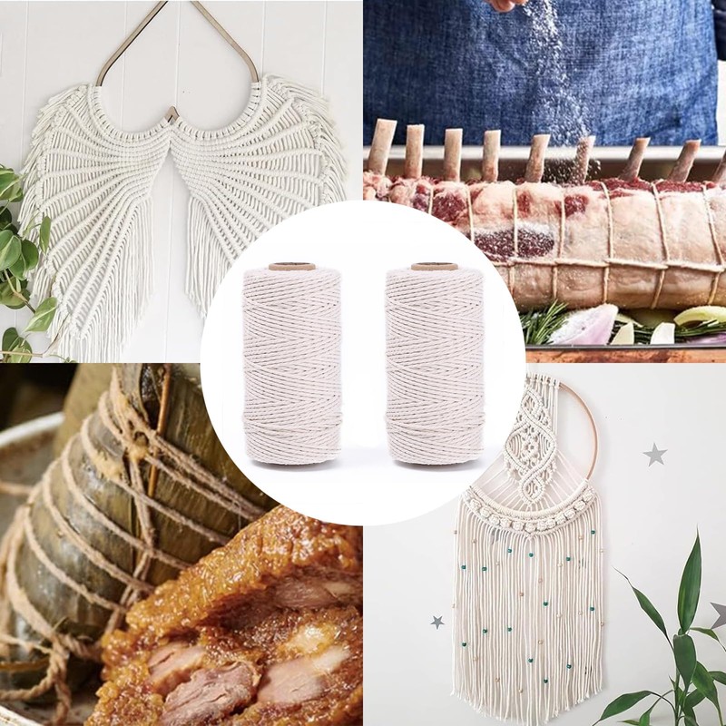 White String, 2 Rolls String, Flexible and Hard String for