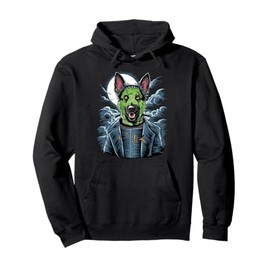 Creepy German Shepherd Dog Frankenstein Monster Costume Pullover Hoodie