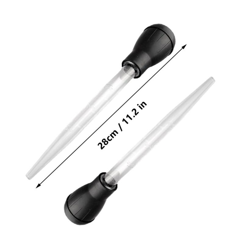 2 PcsTurkey Baster, Chicken Turkey Poultry Meat BBQ Baster Syringe